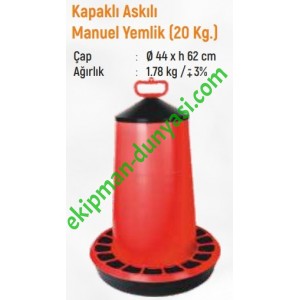 Askılı 20kg manuel yemlik