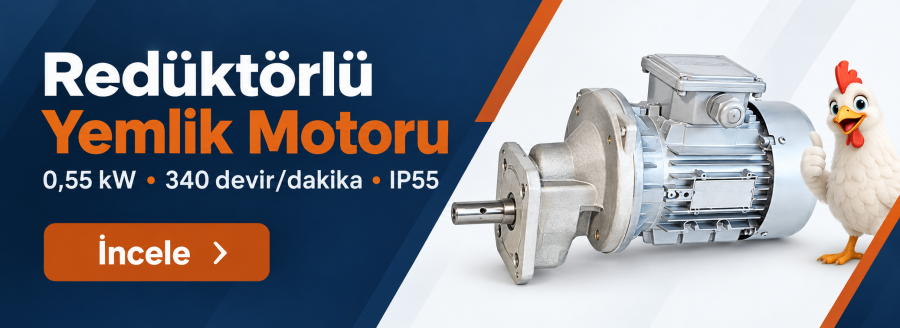 Redüktörlü yemlik motorları