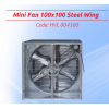 Mini Fan 100x100 çelik kanat Mini Fan 100x100 çelik kanat