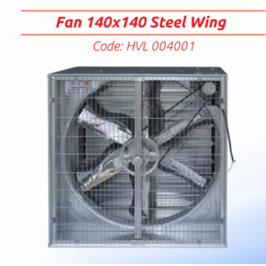 Büyük Fan 140x140 krom çelik kanat