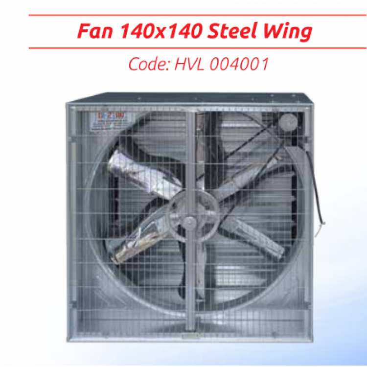 Büyük Fan 140x140 krom çelik kanat