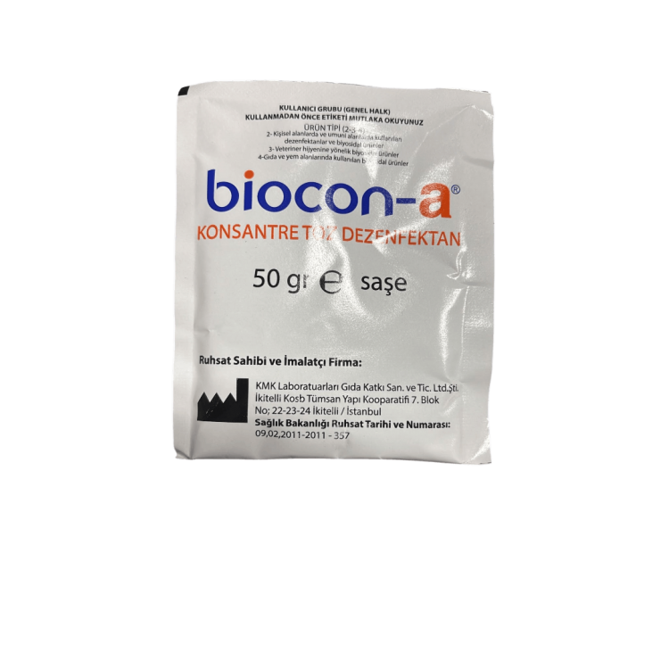 Biocan-a toz dezenfektan, bakterisit, virüsit, fungusit 50gr Biocan-a toz dezenfektan, bakterisit, virüsit, fungusit 50gr